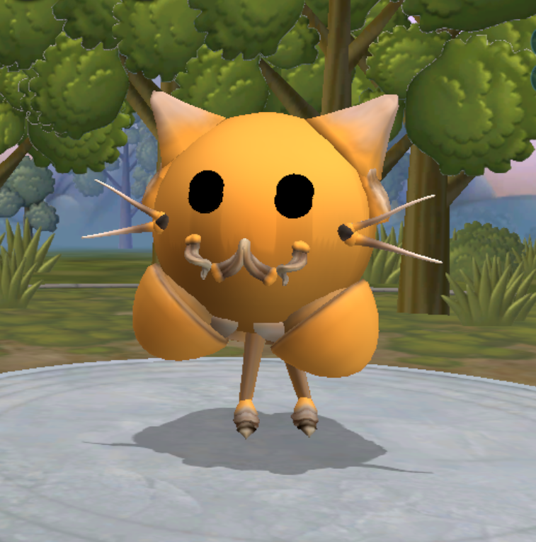 Neocat in side the spore creator, its got two overlaid bug eyes and tenrdils for its whiskers, its got two bumps thats its ears and two spitters beneath it as feet, and well a pair of skinny bug feet underneath that